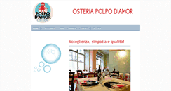 Desktop Screenshot of osteriapolpodamor.com